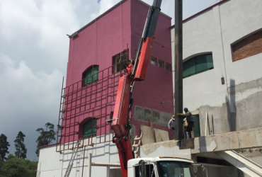 FIJACION DE ESTRUCTURA CON GR&Uacute;A<br>